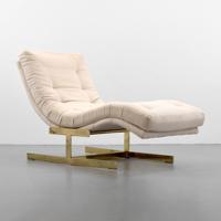 Chaise Lounge Chair, Manner of Milo Baughman - Sold for $1,187 on 11-09-2019 (Lot 525).jpg